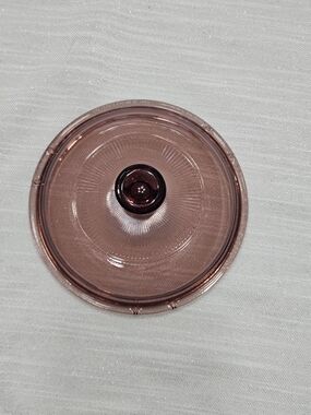 Vintage Pyrex Cranberry Glass Replacement 6.25” Lid for Vision Ware 29 V1C